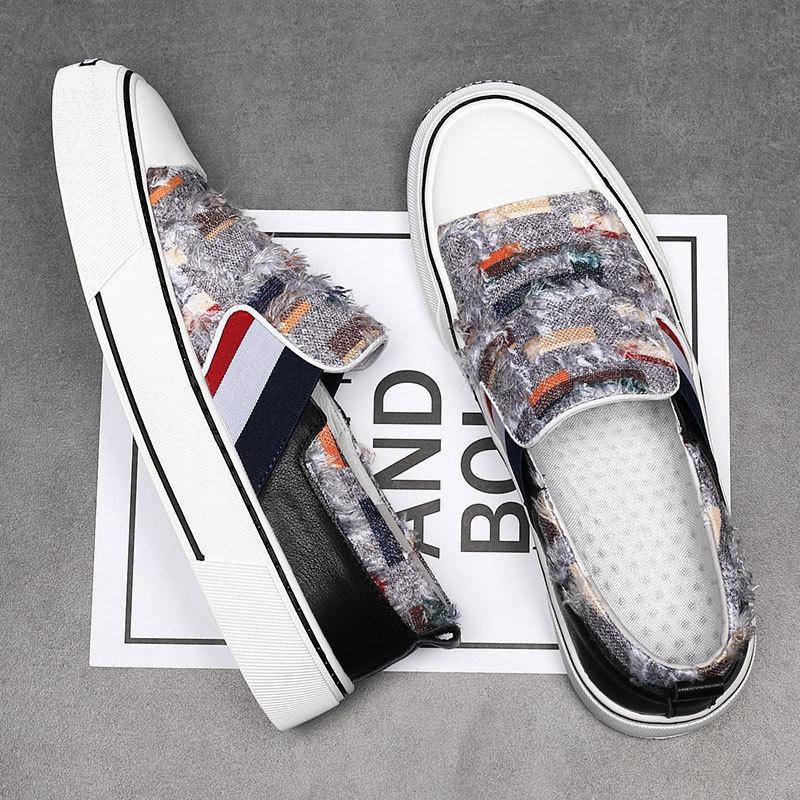 

Новые мужские слипоны для вождения смешанных цветов, мужские лоферы, кроссовки для ходьбы, Tenis Masculino, Zapatos Hombre 38