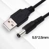 USB Power BoostLine Usb2.0 to DC5.5x2.5 Converter Charging Cable Straight Curved
