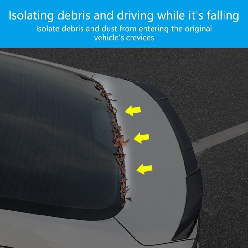 Rubber Auto Rear Trunk Seal 1.5 Meters Long For Vehicle Window Doors And Hatchback Dust Proof Noise Reduction Waterproof