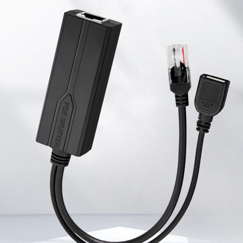 Reliability USB POE Splitter POE Power Supply Converters with USB Interfaces,48V to 5V Stable Output Energy Saving