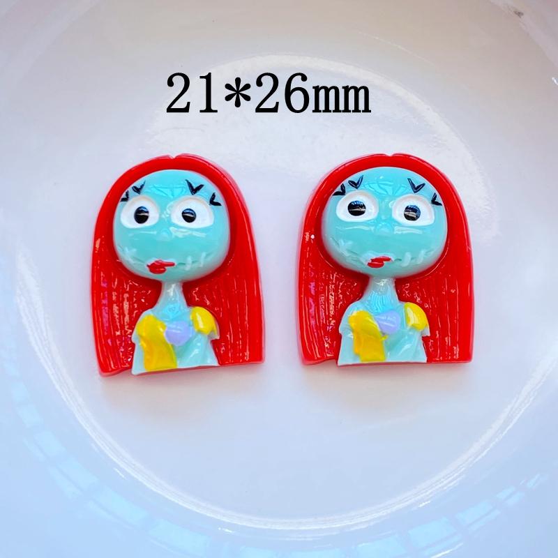 

10Pcs New Cute Hand Drawn Halloween Series Flat Back Resin Cabochons Scrapbooking DIY Jewelry Craft Decoration Accessorie