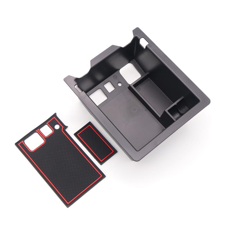 Black Car Armrest Storage Box Car Central Interior Tray for Mazda CX-5 2017-2019