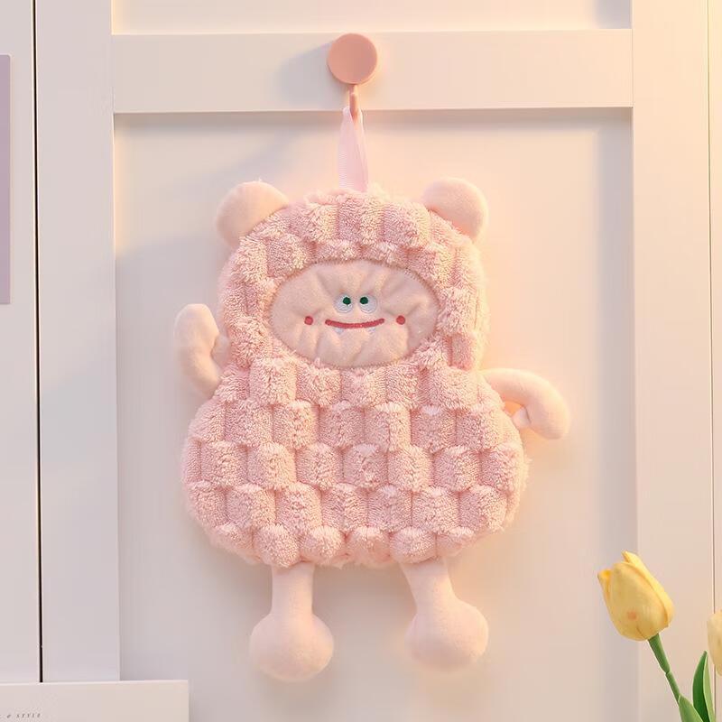 

JINGRUIXIANG Cartoon Coral Fleece Hand Towel
