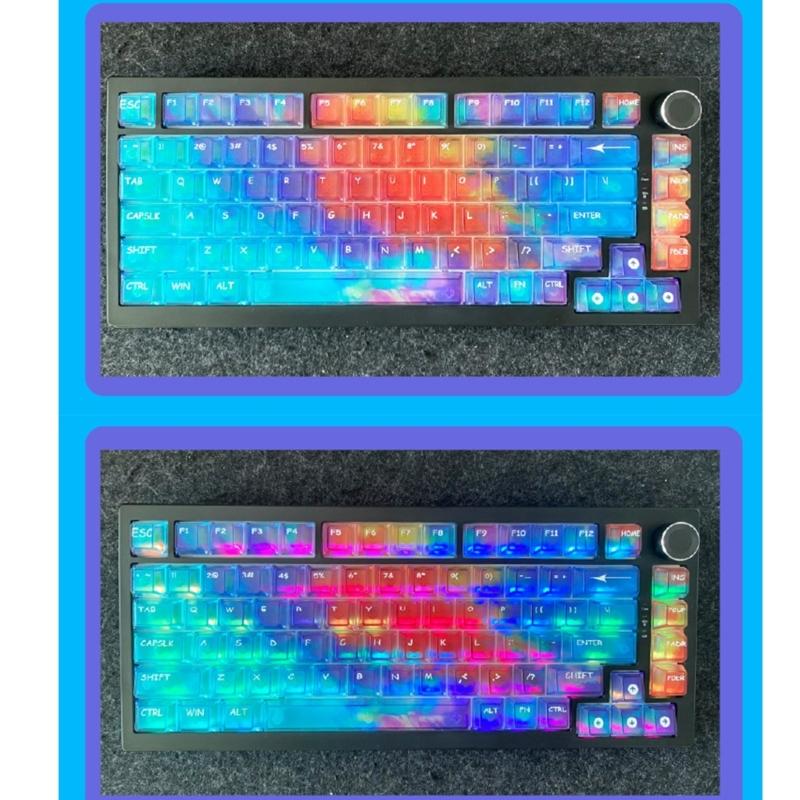 119pcs Replacement Keycaps OEM Height Design Multiple Theme for Mechanical Keyboards Premium PC Keycap Set
