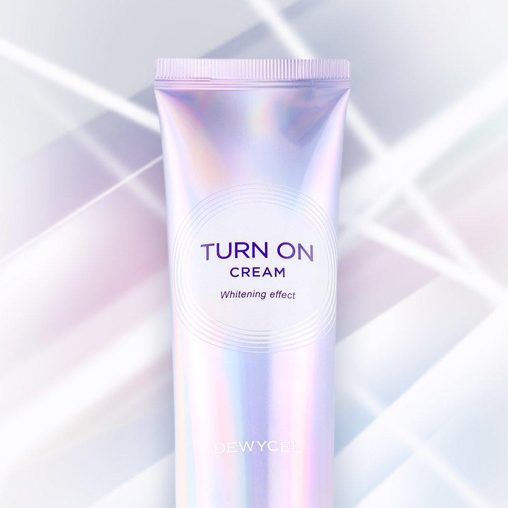 DEWYCEL Whitening Tone-up Base Turn-on Cream 50ml / Milky White Whitening Cream