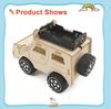 DIY Wood Electric Jeep Car Assembling Science School Projects Experiment Kit Kids Develope Hands-on Ability STEM Educational Toy