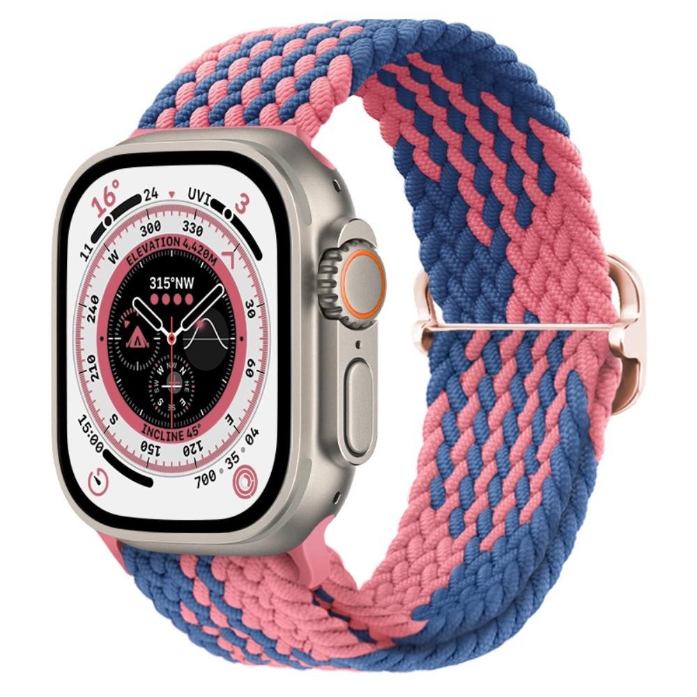 Braided Bracelet for Apple Watch Ultra 3 2 49mm 11 10 42/46mm Nylon Elastic Belt Bracelet for 9 8 7 41mm/45mm 6 5 4 SE3 40/44mm