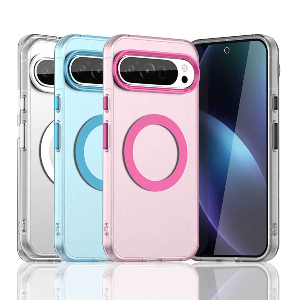 Applicable to Google Pixel10 Pro candy magnetic mobile phone case Pixel9 matte Pixel8 anti-drop protective case