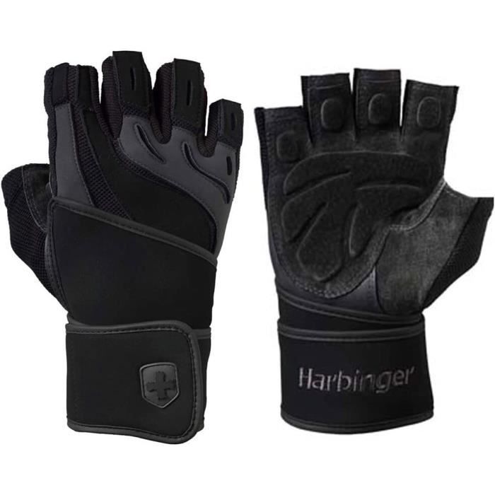Gants de Fitness - Harbinger - Training Grip WW 2.0 - Noir - Taille L - Respirants