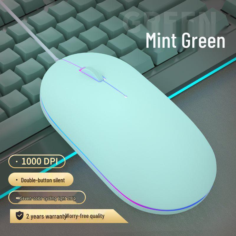 Universal Wired Mechanical Gaming Mouse for Home, Office, or Esports - USB Compatible with Laptop and Desktop