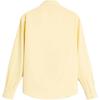 Zara Slim Fit Pocket Detail Satin Feel Long Sleeve Shirt Men shirts Light-Yellow 5369300-321