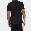 adidas T Shirts Men's Black Crew Neck Moderate Straight Fit DU6294
