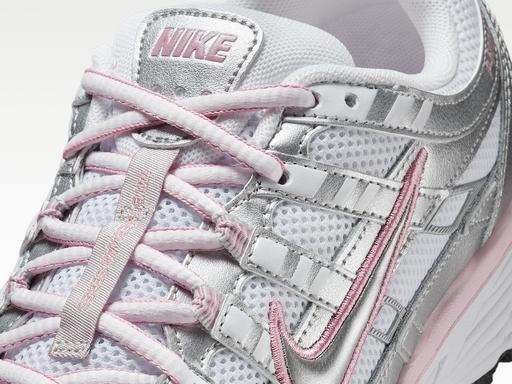Nike P 6000 Abrasion Resistant Low Top Running Shoes Women's White Silver Sneakers BV1021-108