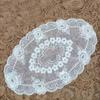 Embroidery Flower Lace Embroidery Placemat Round Cup Mat Doily Coaster  Table Decor