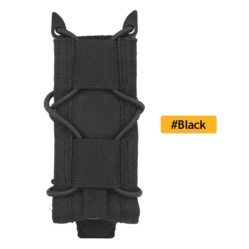 9mm Tactical Magazine Pouch Hunting Single Magazine Bag Outdoor Molle Flashlight Pouch Torch Holder Hunting Knife Holster Bag