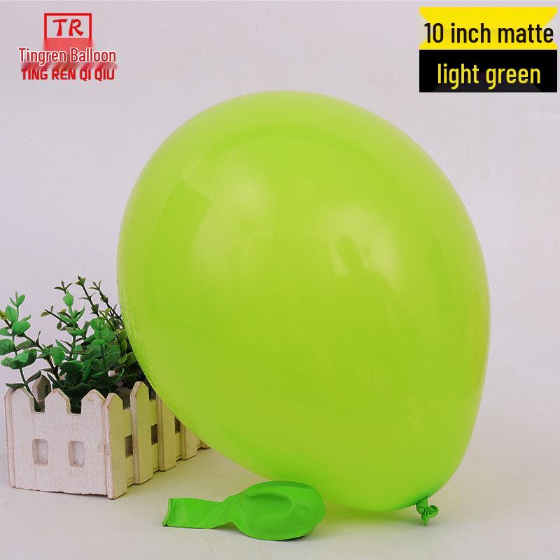 10-inch Wedding Celebration Matte Balloons - Pack of 1.8g Round Latex for Party Decorations & Arrangements.