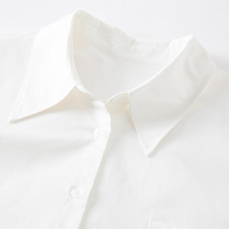 Wudao Women's 100% Cotton Loose-Fit Lapel Shirt