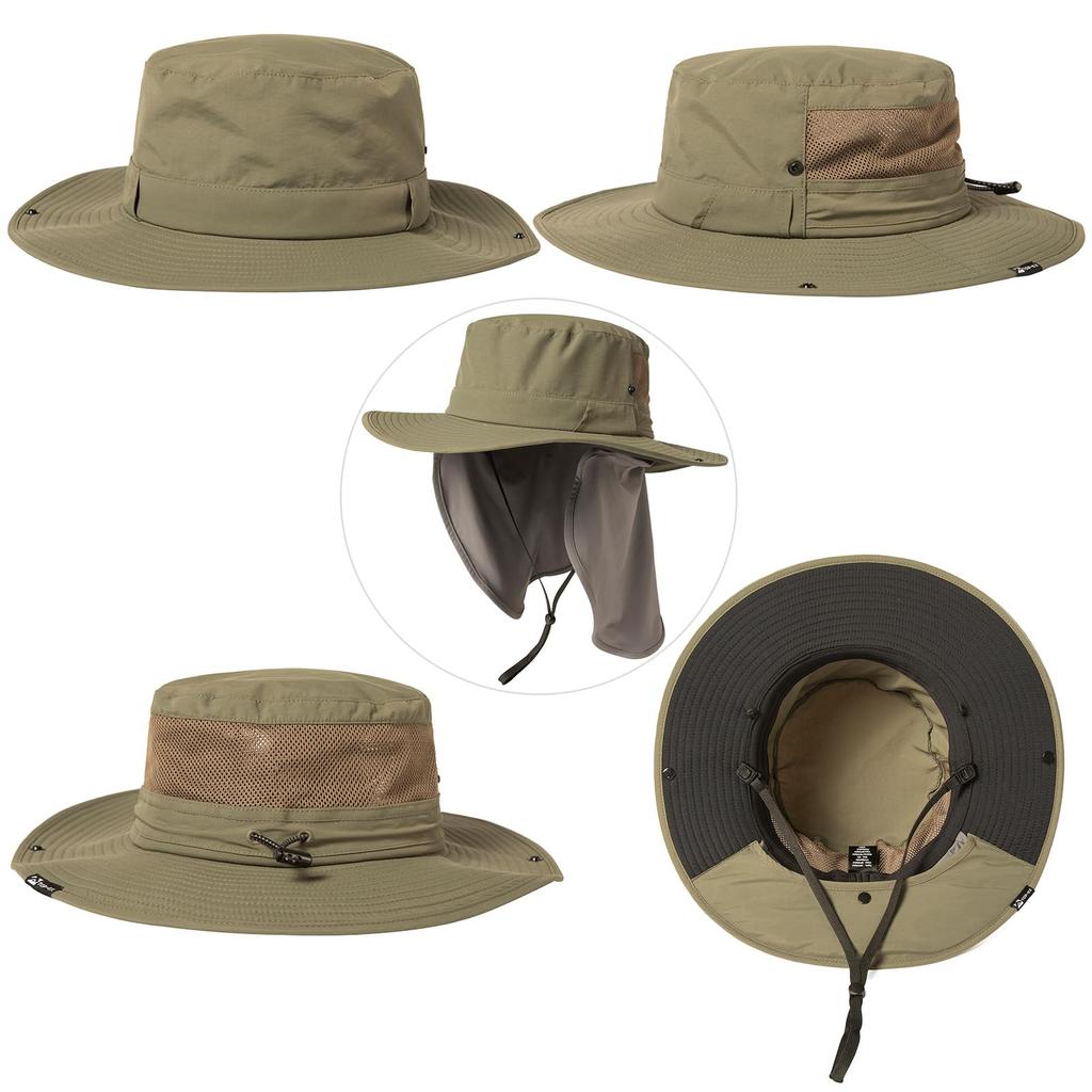 Safari Adventure Foldable Boonie Stylish Fishing Military Sun Removable Chin Wide UV UV Protection [TOP-EX] Hat, Hat, Hat, Hat, Hat, Hat, Hat, Men's