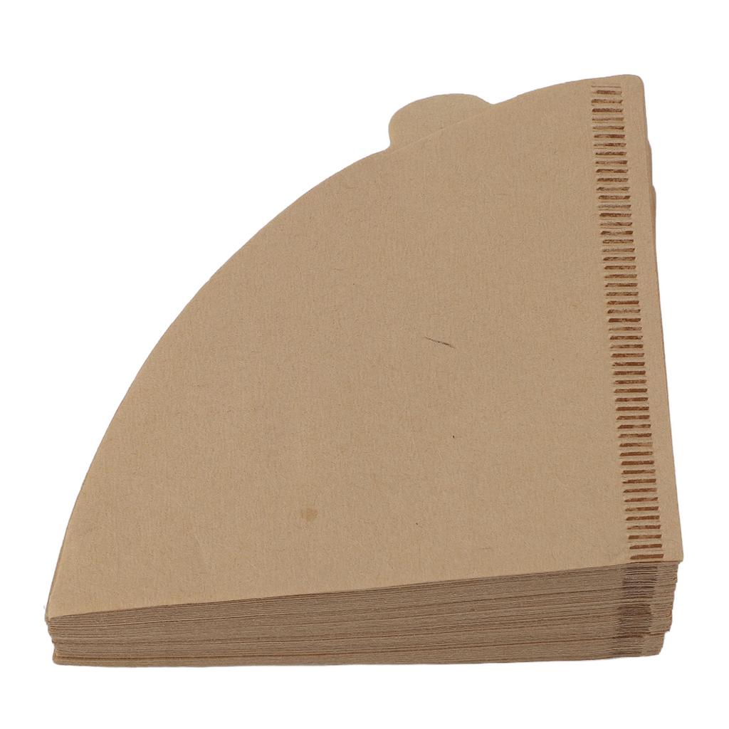 100pcs Coffee Filters Soft Texture Wood Pulp Coffee Filter Paper Cone for Drip Coffee Maker