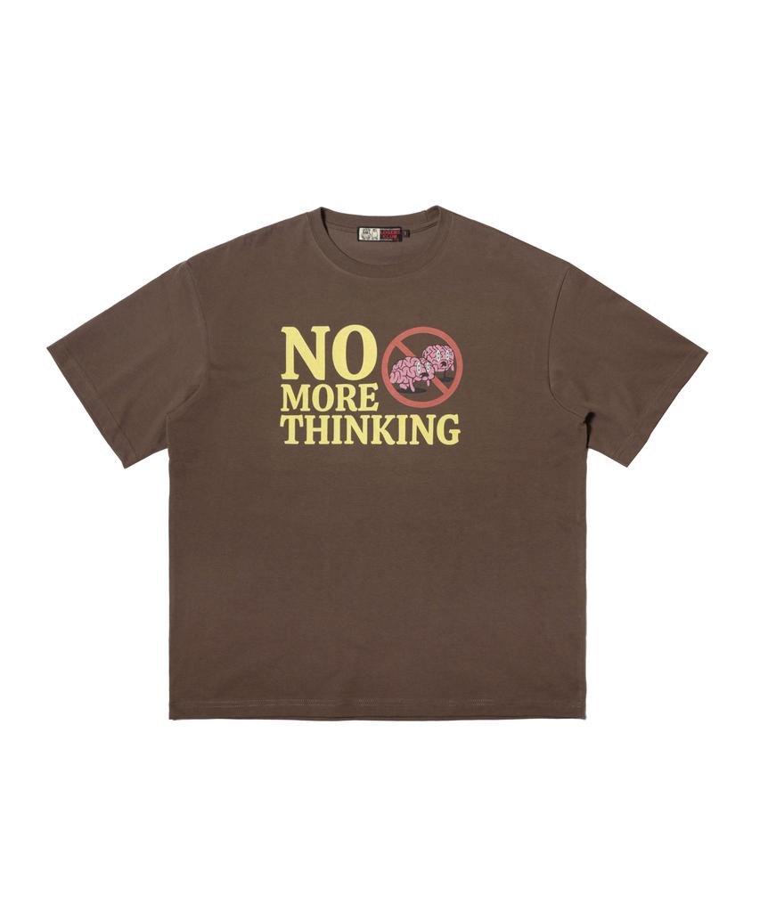 Lujeoseukeulleob No More Thinking Short Sleeve T-Shirt Brown
