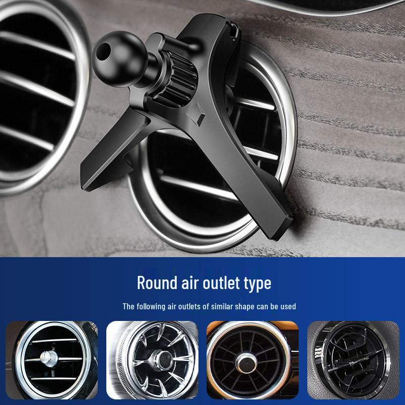 Car Phone Holder Base: Non-Obstructive Side Vent Mount for In-Car Navigation
