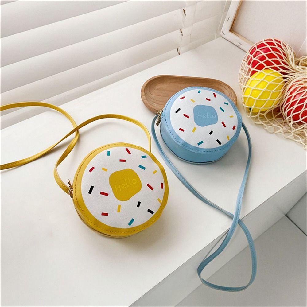 

Cartoon Shoulder Bag Small Coin Purse Fashion Crossbody Bag Kids Girls коричневий