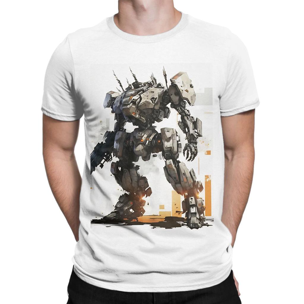 Armored Core wit Nieuwigheid 100% Katoen T-shirt Armored Core Tops T-shirts Voor Unisex