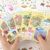 1Set Chinoiserie Theme Landscape Sticker Books Mountain River World Series Diy Decoration Sticker Cartoon Scene Stack Sticker