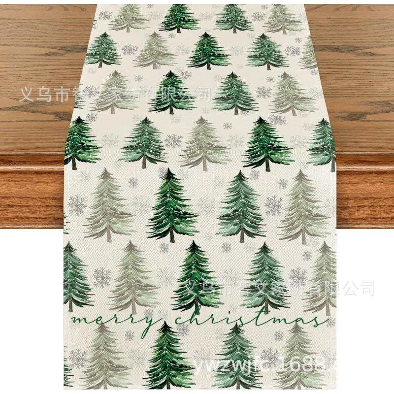 Weihnachts-Tischläufer Winter-Tischläufer Dekoration Tischläufer