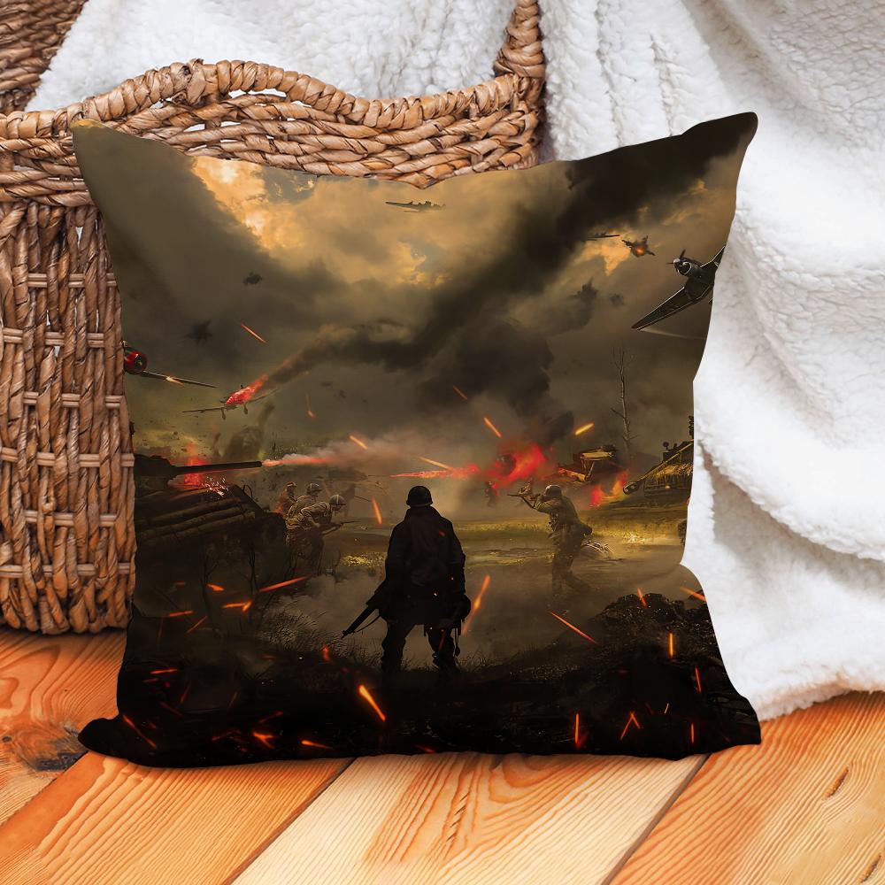 Game Hell Let Loose Pillow Case Home Decoration Cushion Cover Suitable For Office Sofa Bedroom Car