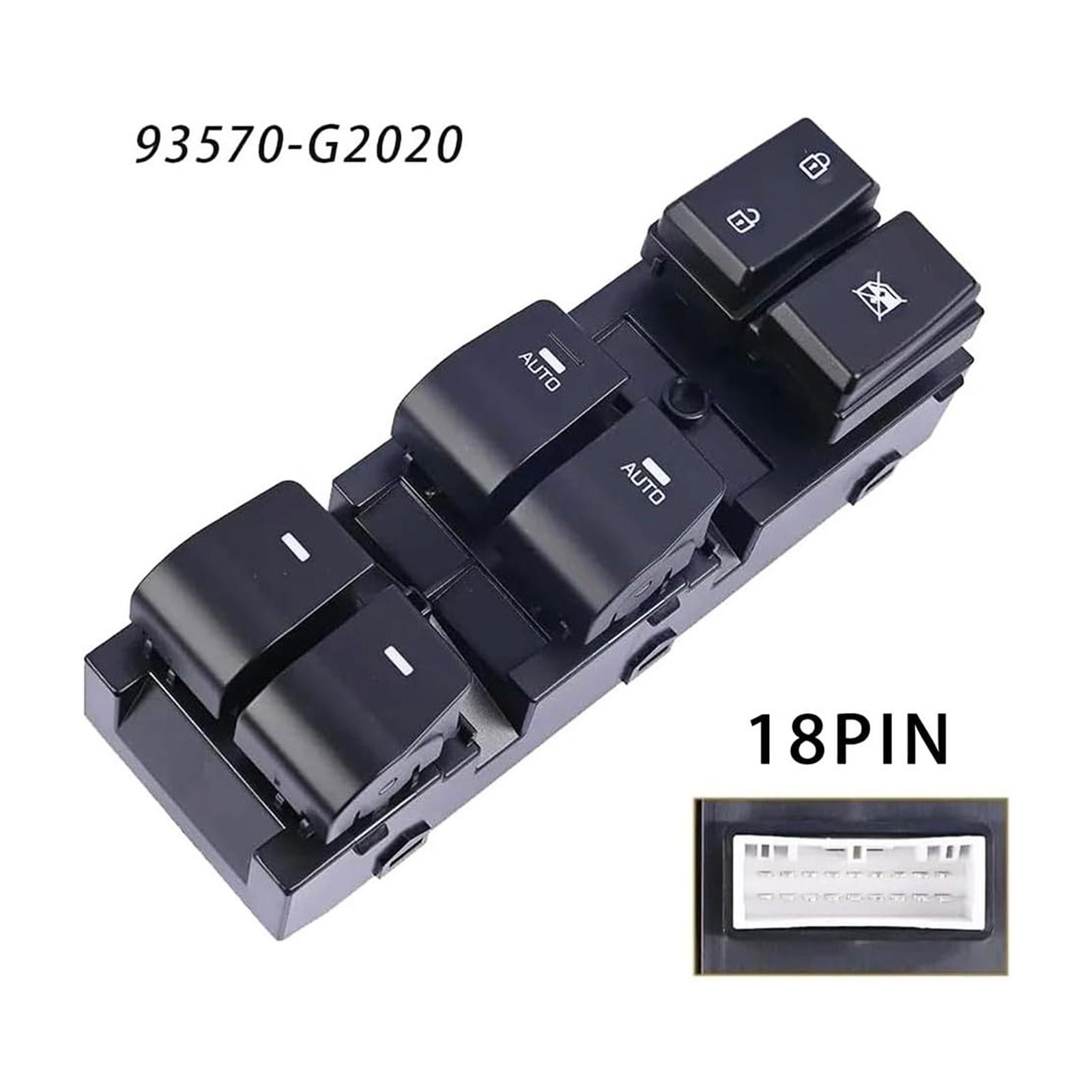 93570-G For Hyundai Ioniq 2017 2018    Power Window Switch Control Panel Front Left Driver OE 93570-G4X 93570-G2020LJ