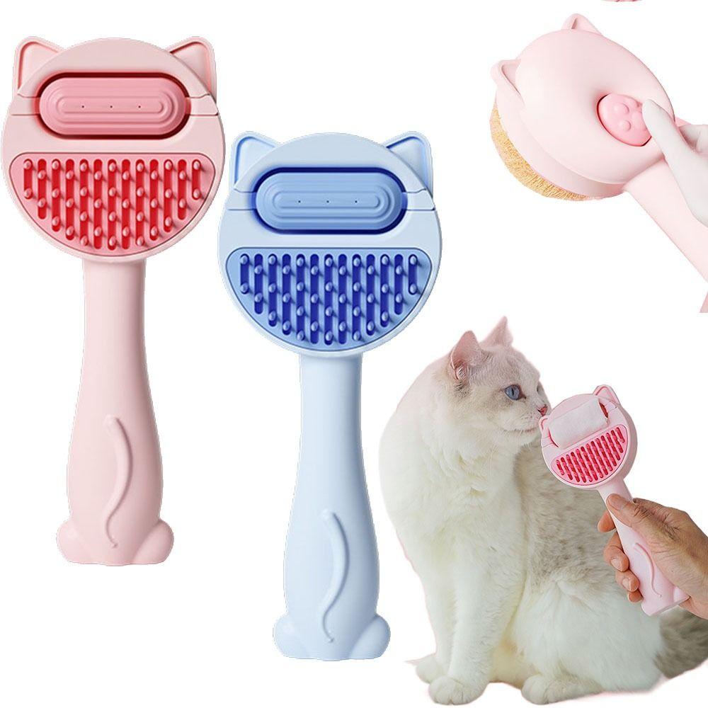 With Water Tank Cat Grooming Brush Self Cleaning Cat Hair Shedding Comb Pet Hair Remover Kittens
