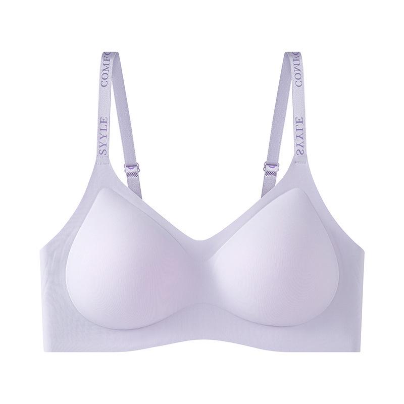 Anti-Gravity Seamless Wire-Free Support Bra with Fixed Cups & Letter Straps