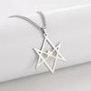 Jeshayuan Thelema Unicursal Hexagram Stainless Steel Pendent Necklace Sheffield Band BMTH Logo Men Necklaces Jewelry Gift