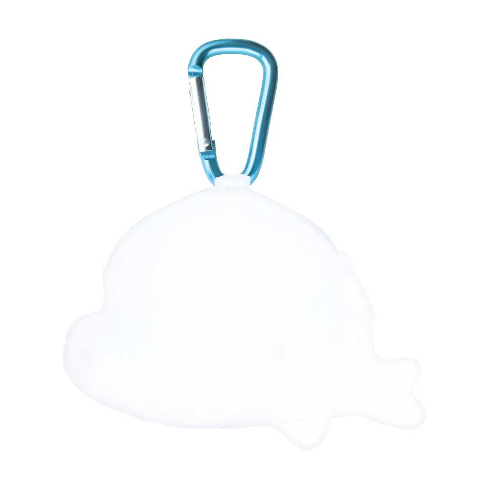 T's Factory Ashibe QQ Goma-chan Plush Zipper Mascot with Carabiner (Goma-chan Plush Mascot Pouch with Zipper and Carabiner) - Cute Character Goods -