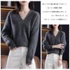 Knit Long Solid Loose Winter [MSFQSNB] Women's Sweater, V-Neck, Sleeve, Color, Soft, Figure-Flattering, Elegant, Stylish, Cute, Fit, Casual, Office,