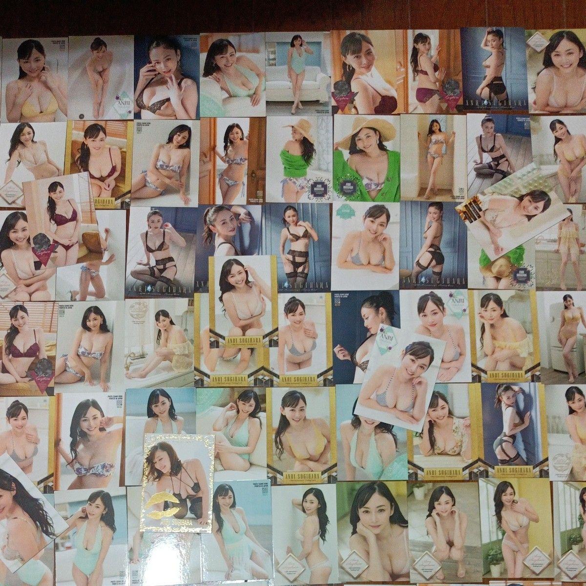 Used Anri Sugihara Gravure Idol Swimsuit Trading Cards Set of around 91 pieces