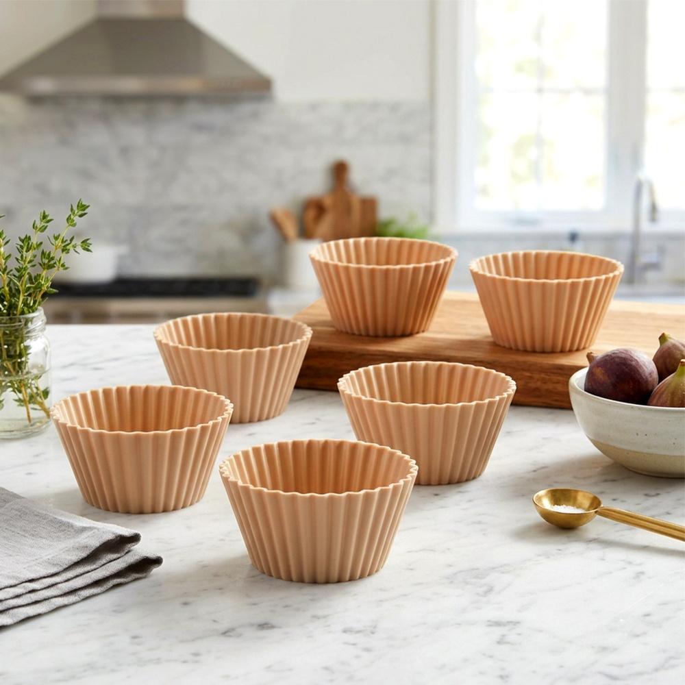 6X Foremki Silikonowe Do Pieczenia Muffinek Babeczek Na Muffinki Babeczki