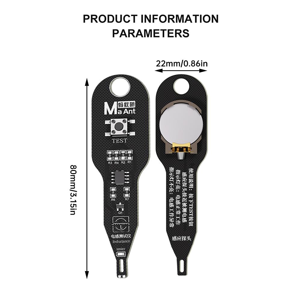 Mini Inductance Tester Mainboard Coil Tester Phone Motherboard Repair Detector Tool Electromagnetic Induction Quick Fault Check