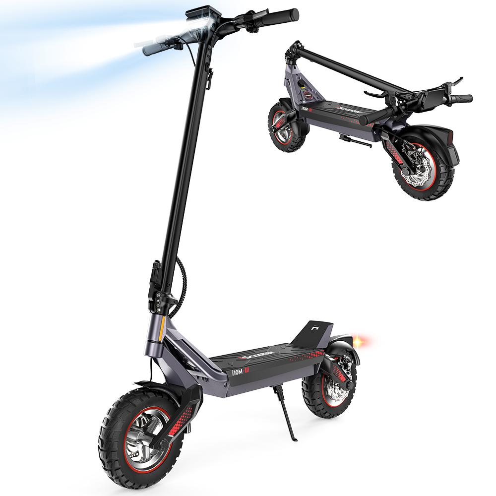 iScooter i10M No ABE City Commuting Electric Scooter 48V9Ah Battery 350W Motor 11 inch iron Hub Vacuum Tire 70Kg Max Load Escooter
