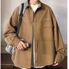 Men's Shirt Jacket Autumn Workwear Cardigan Coat Casual and Trendy Autumn Coat