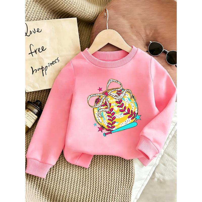 European Size Cute Printed Pattern 0-3 Years Old ' Comfortable Children's Spring Lightweight Round Neck Sweatshirt, Suitable for Outdoor Wear
