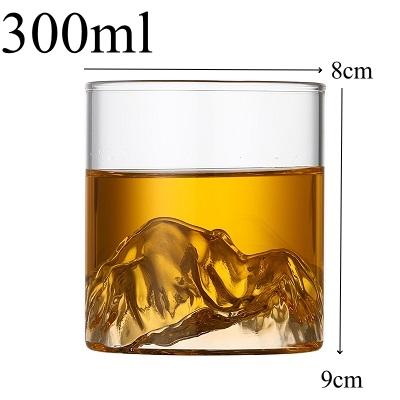 150ml/300ml Small Transparent Glass Coffee Cup Mountain Glass Whisky Heat Resistant Tea Drink Milk Juice Cup Bar Tool