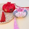 Vintage Court Animal Tassel Sachet Pendant: Empty Hanfu-Style Pouch