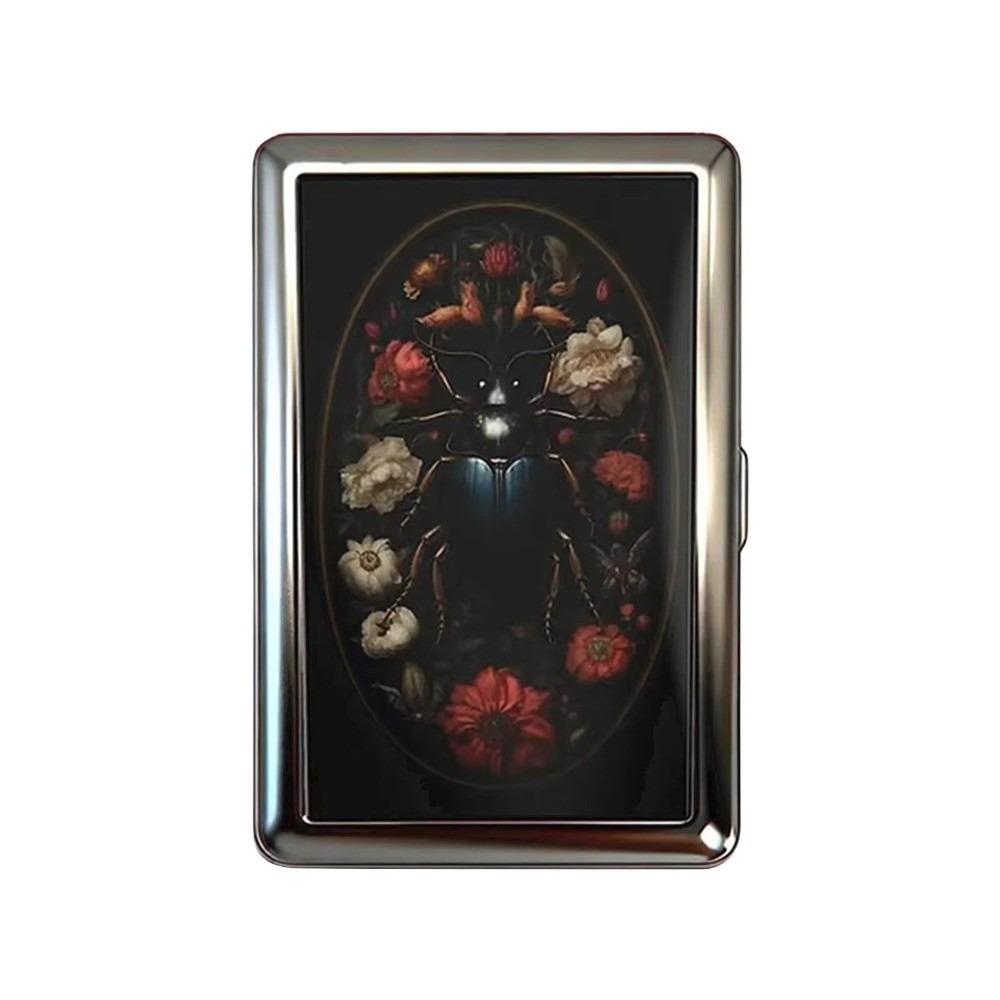 Vintage-Style Vintage Card Case Metal Material Easy Snap Metal Case Versatile Design Multi-function Cash Case ID Card Holder