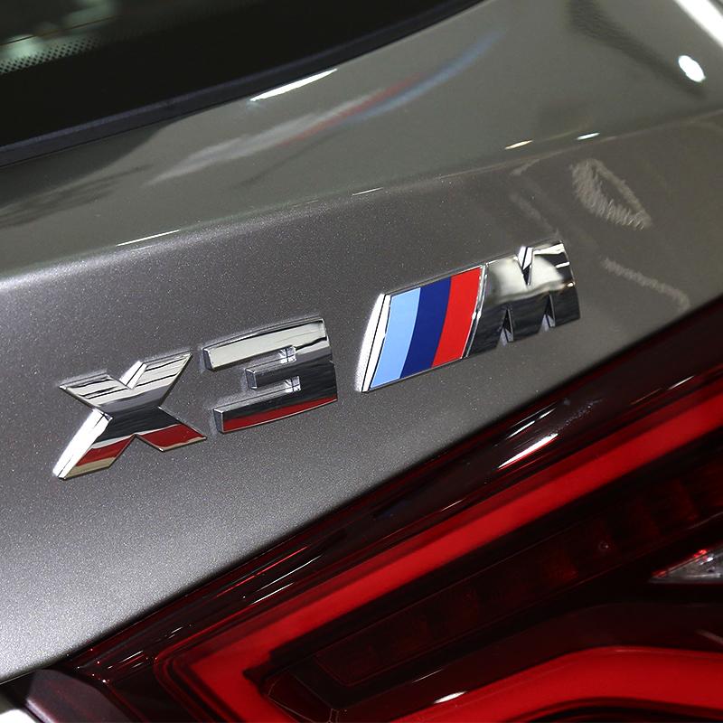 For BMW M E46 E90 E60 3D ABS M Logo Car Fender Badge Trunk Sticker Accessories For BMW M2 M X3 M4 X5M M6 M7 F48 G01 E84 E83 F39 F10 F30 G11 VDLQX1