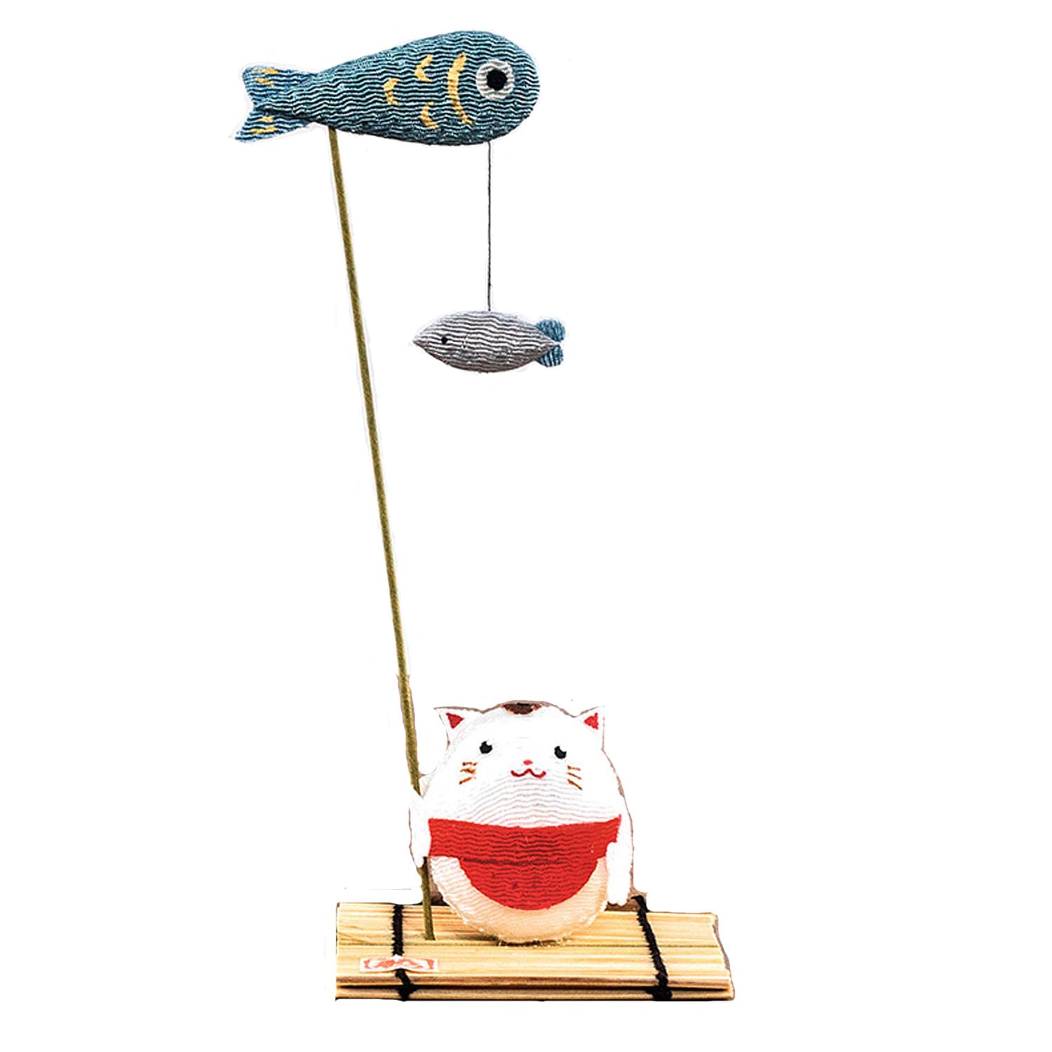 

Teru Teru Frog, a summer tradition, handmade crepe paper craft, relaxing Japanese goods (cat)