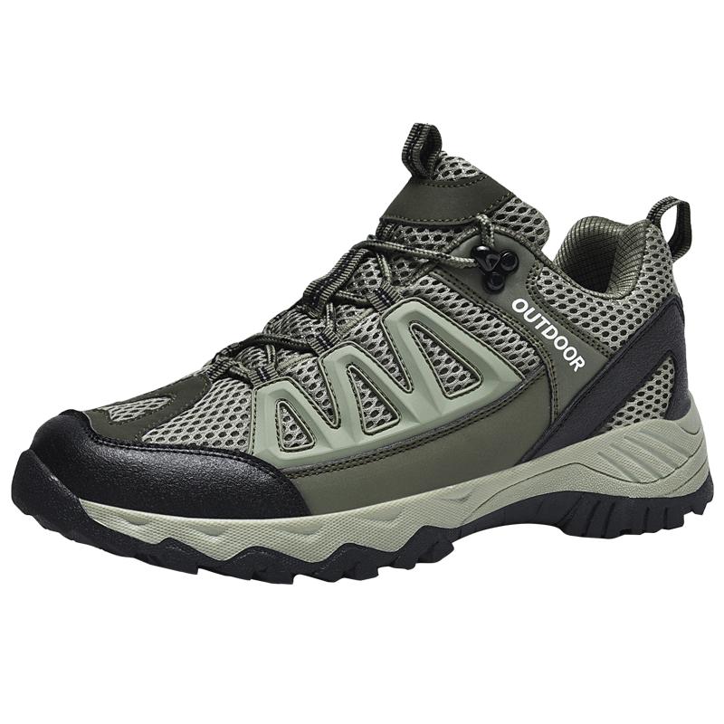 Casual Sneakers Men Comfortable Breathable Soft Flat Low-top Casual Shoes Men Anti-slip Lace-up Outdoor Hiking Shoes Men