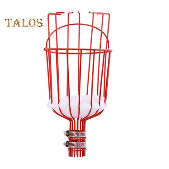 Fruit Picker with Basket Stainless Steel Segmented Long Handle Fruit Harvesting Tool Detachable Multi-purpose Fruit Picker for Avocado Lemon Pear