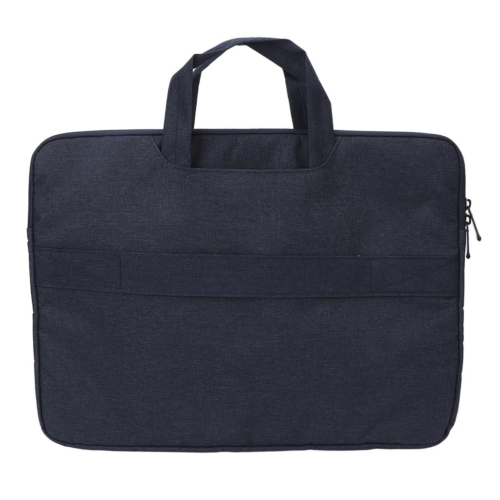 Laptop Case Plush Lining Shock Absorption Crush Resistance Three Layers Water Resistant Laptop SleeveNavy Blue 15.6in